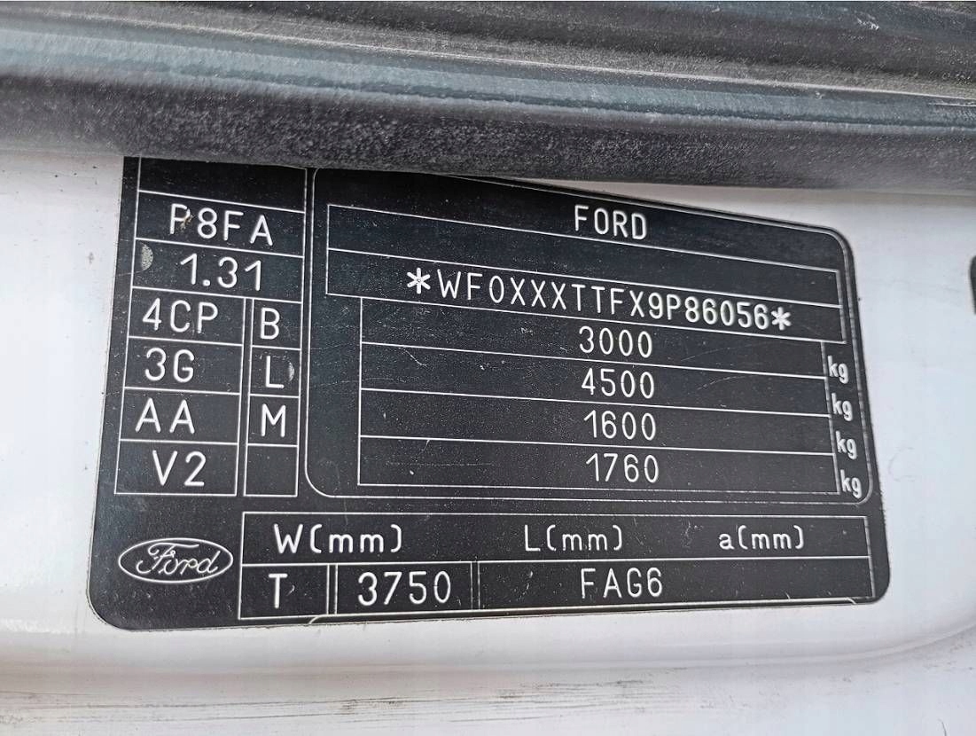 FORD TRANSIT MK7 VII 2.2 TDCI P8FA wiring pipe air flow meter