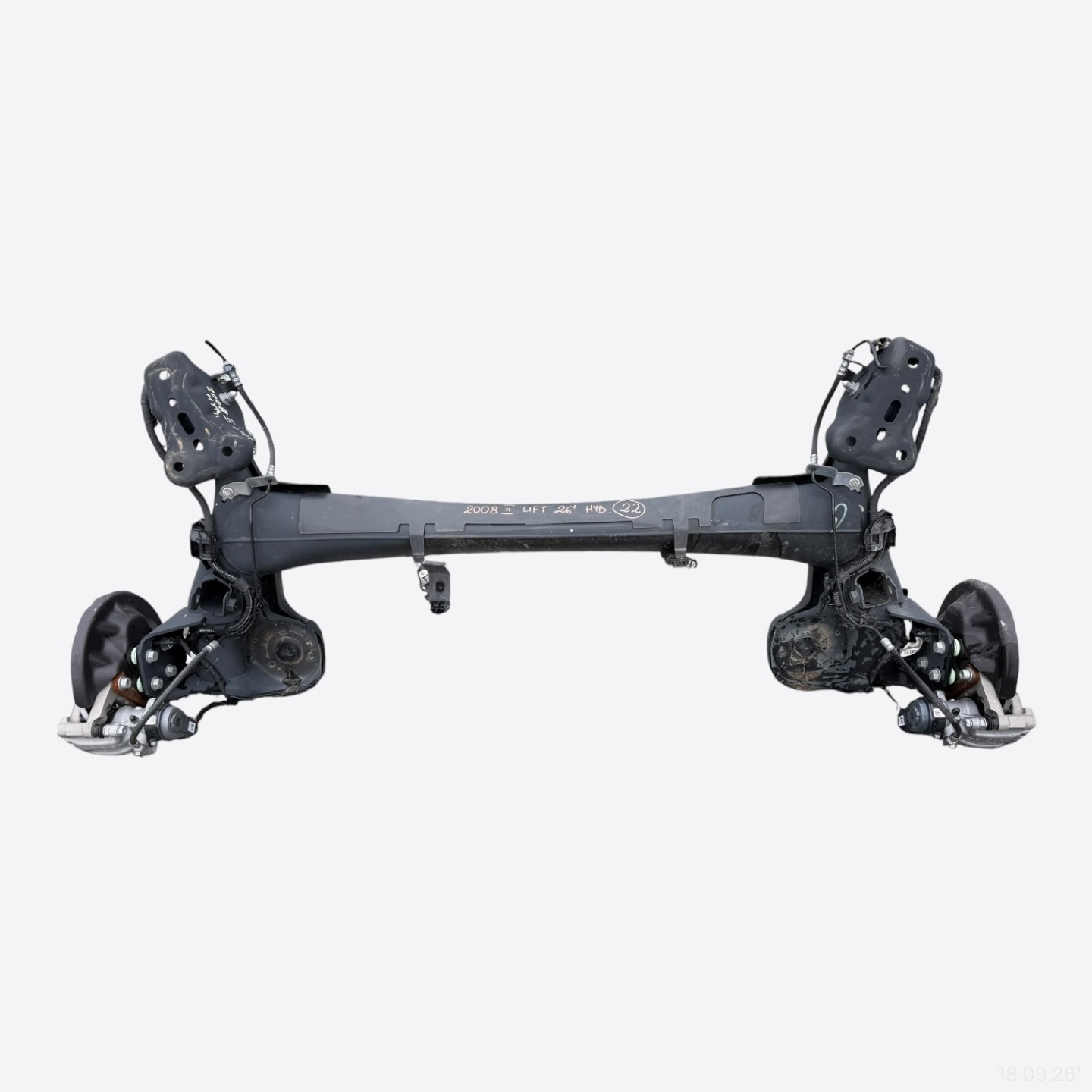 suspension beam axis rear complete calipers PEUGEOT 2008 II discs