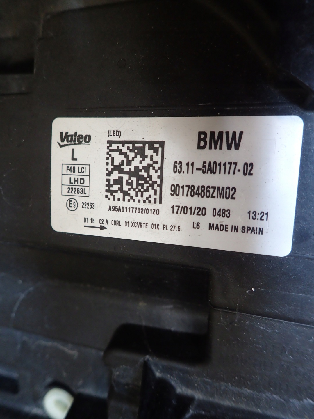 LIGHT FRONT LEFT BMW X1 F48 FULL LED LIFT LCI