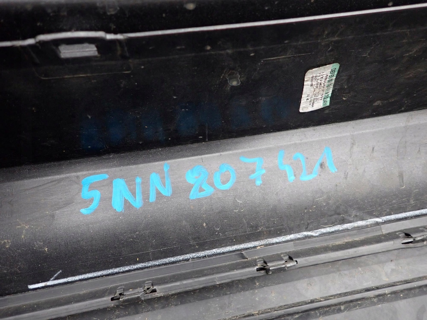 VW TIGUAN II 2 ALLSPACE 17-20 bumper rear part rear PDC