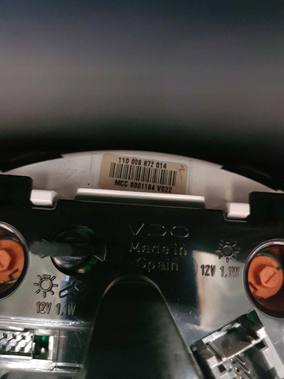 dials dials 0001184V022 SMART FORTWO and 02R- EUROPA