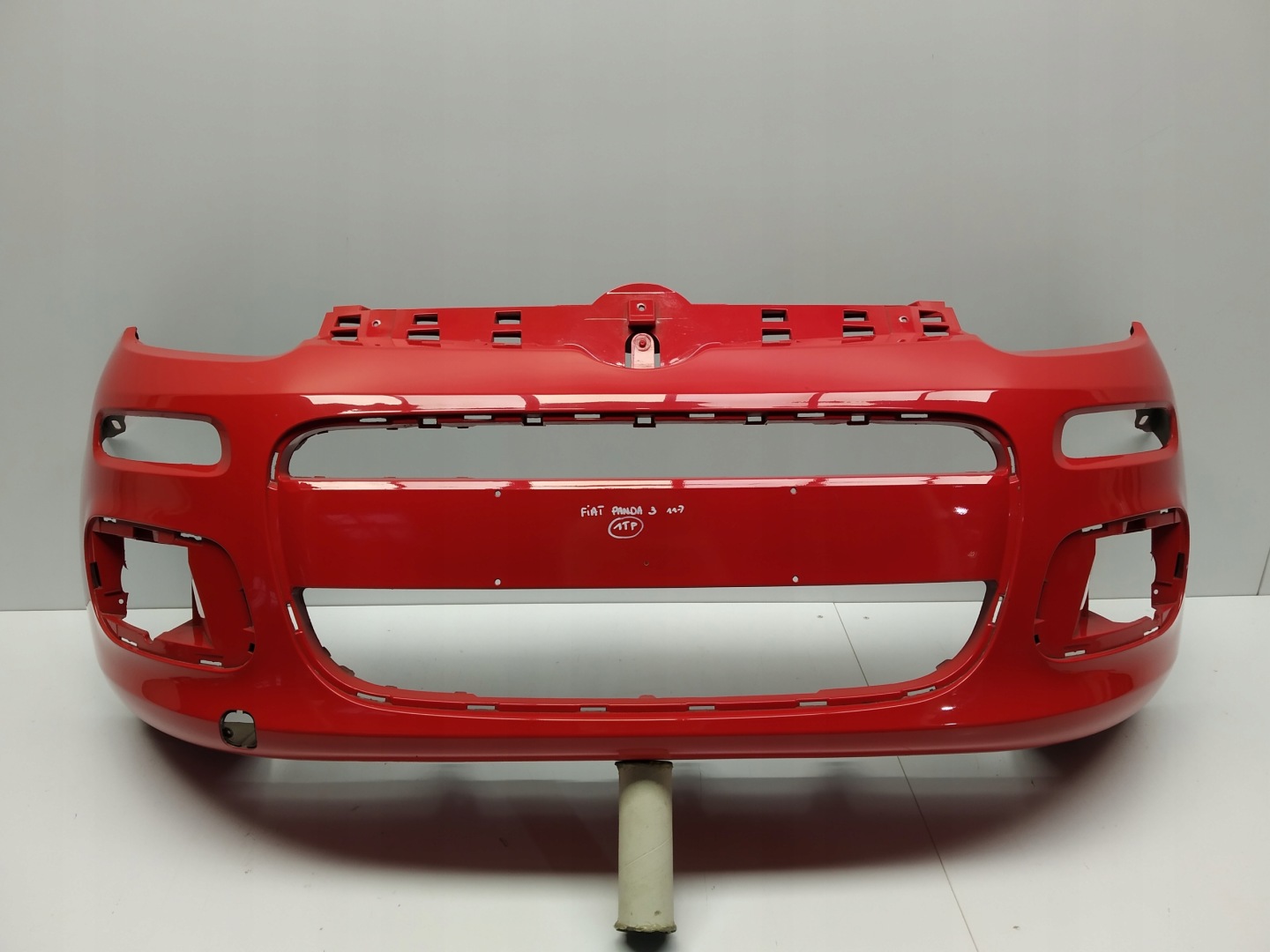 11+ Fiat Panda 3 III bumper front original red
