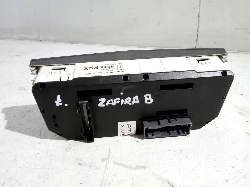 Opel Zafira B control panel air conditioning devices 13201300