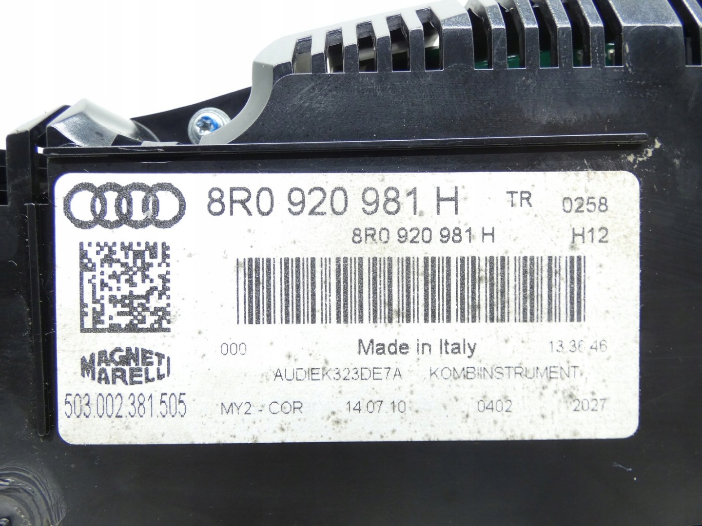 dials clock dials display AUDI Q5 8R 2.0 TDI CGL 8R0920981H