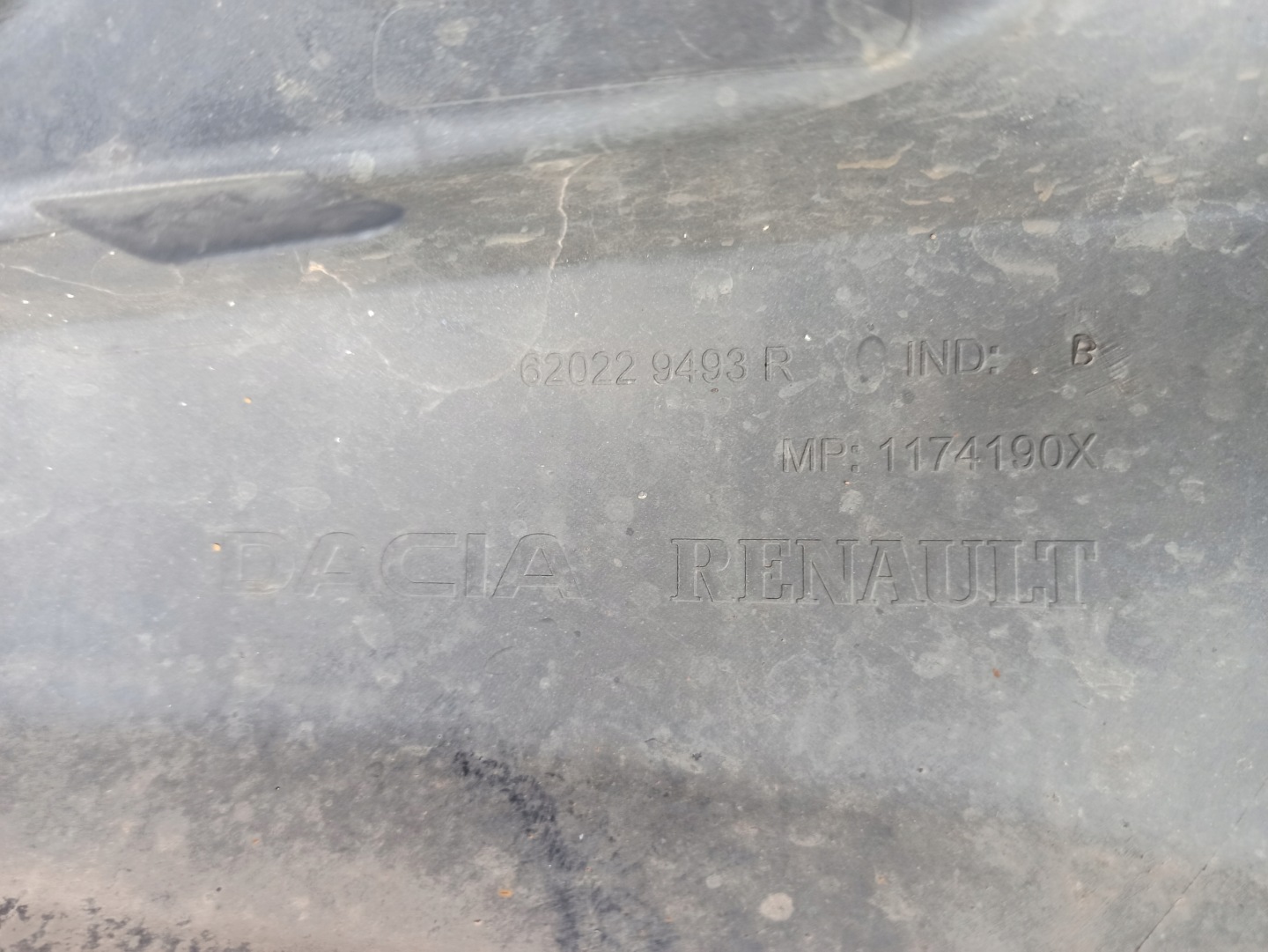 nárazník předek DACIA LOGAN II modrý