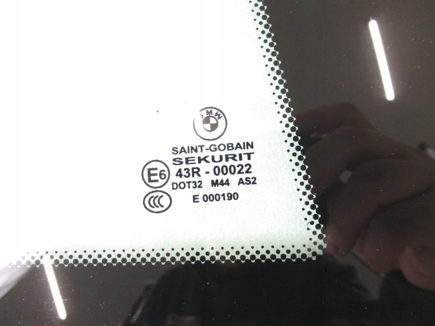 window right right rear part BMW e63 AS2