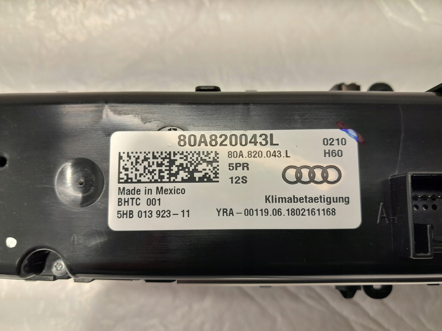 AUDI Q5 80A PANEL klimaanlage WENTYLACJI SITZ 80A820043L