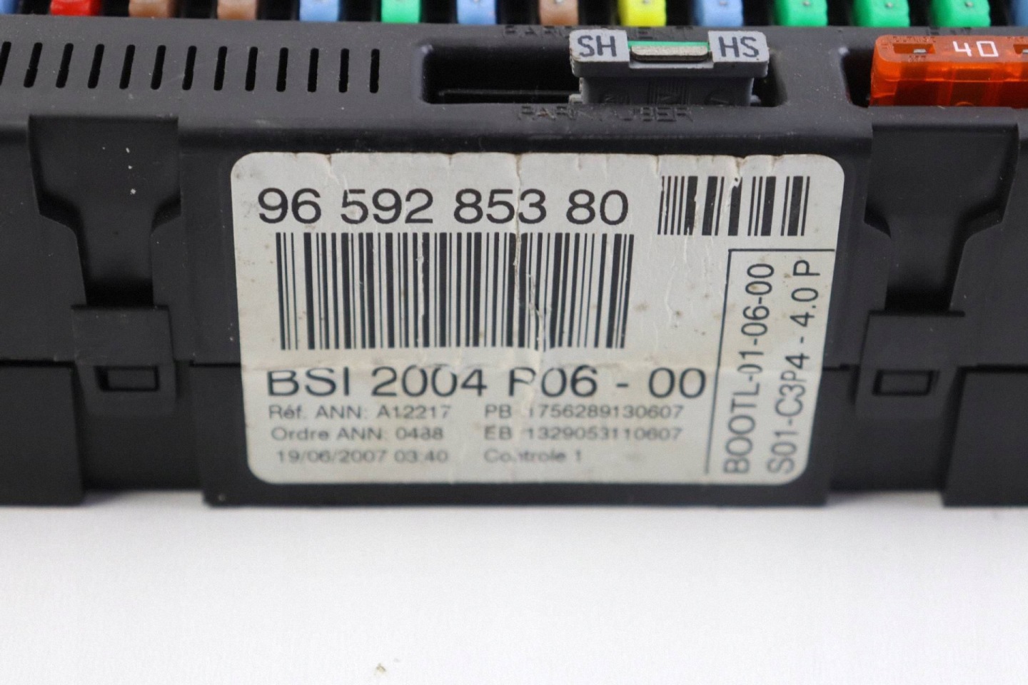 CITROEN PEUGEOT module compartment control unit BSI 9659285380