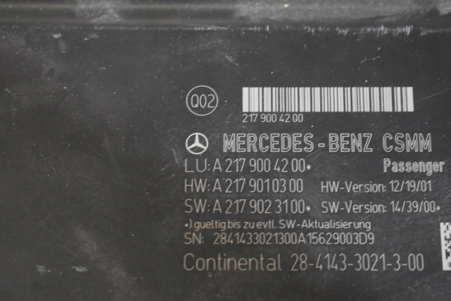 IDEALNY Module Siège Passegers MERCEDES W217 1