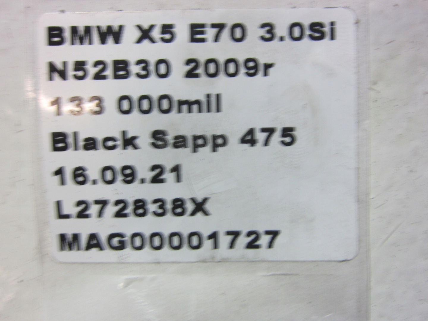 BMW E70 3.0Si X5 N52 supporto Destro Motore 6777258