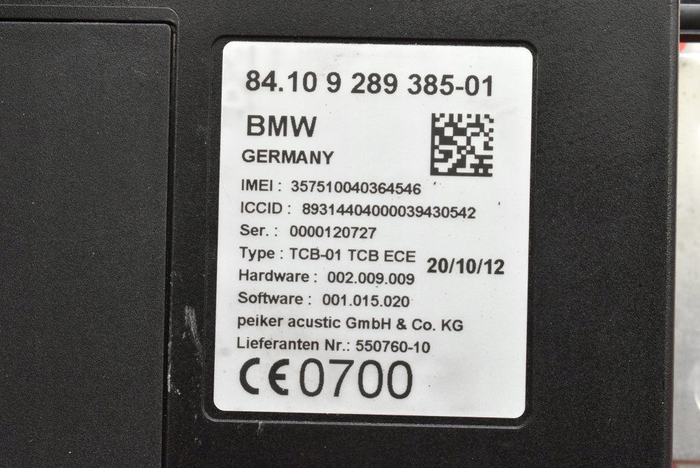 control unit module TELEFONU 550760 BMW F01 LIFT 12-15