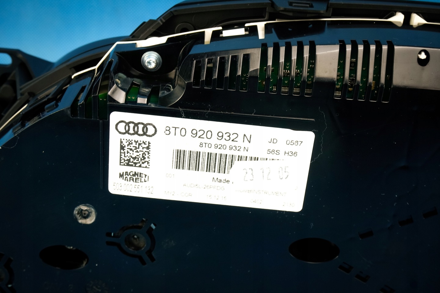 dials clock dials Audi A5 8T Lift 8T0920932N