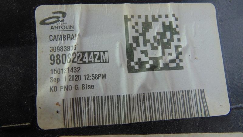 upholstery side door left front OPEL VIVARO C III JUMPY EXPERT III PROACE