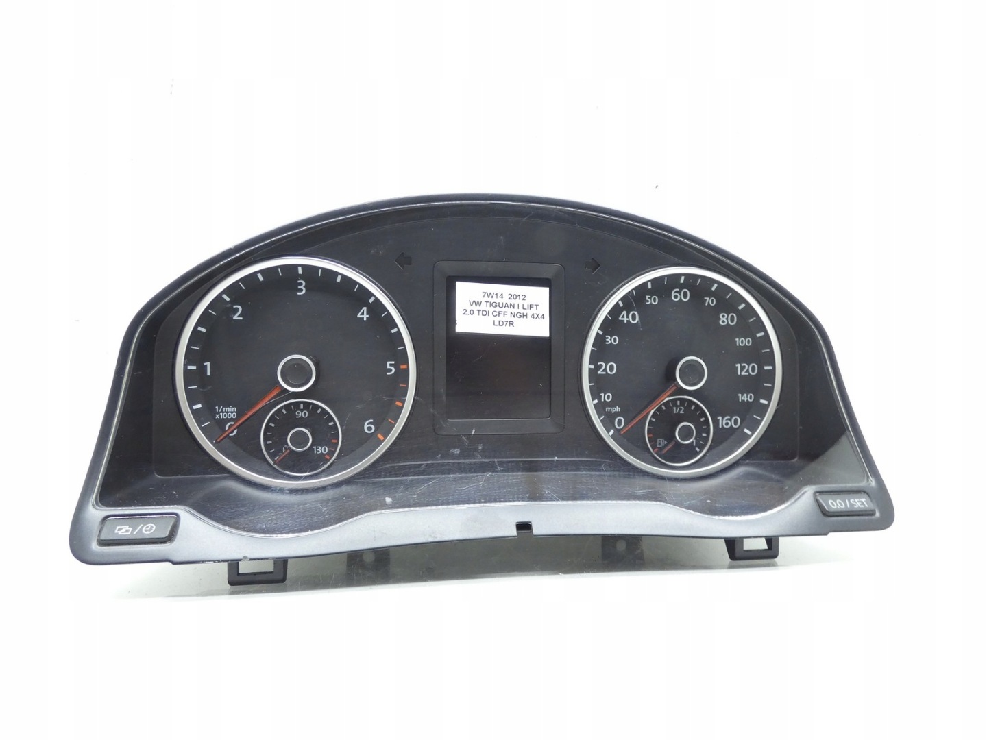 dials clock display VW TIGUAN and 5N LIFT 2.0 TDI CFF 5N0920983A