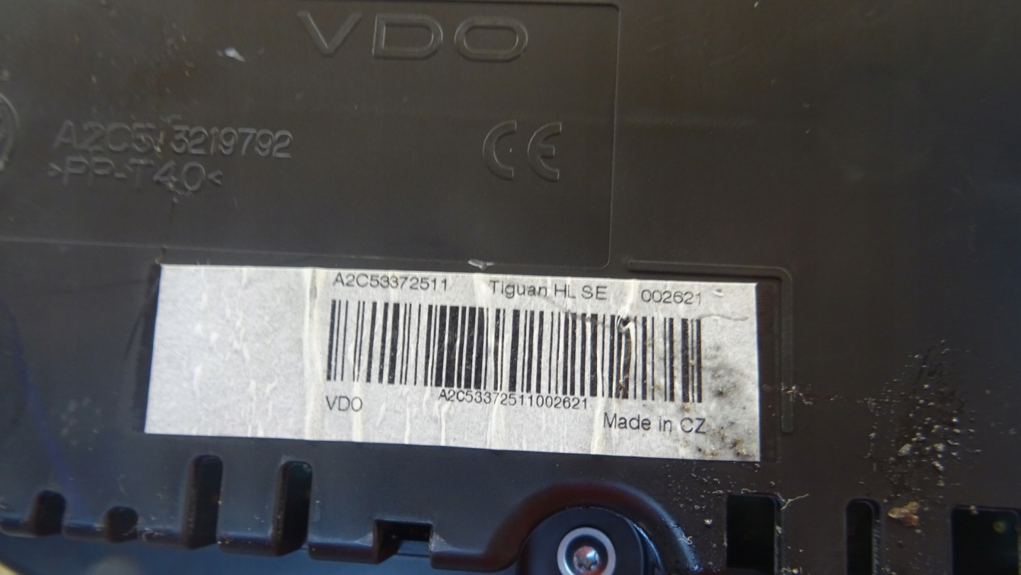 dials VW Tiguan 1.4 TSI 5N0920971