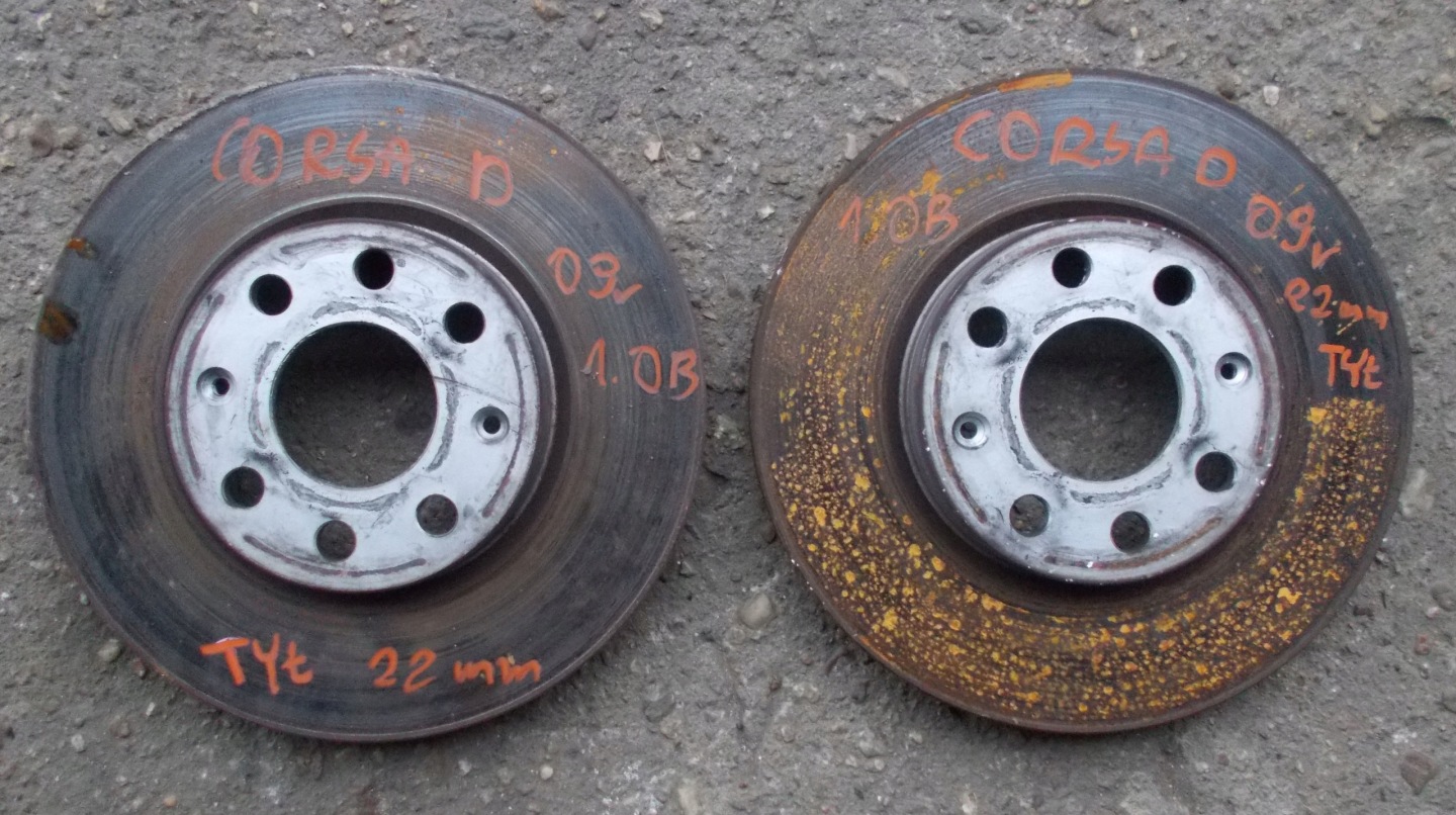 OPEL CORSA D 1.0 B 09R discs brake rear part KPL