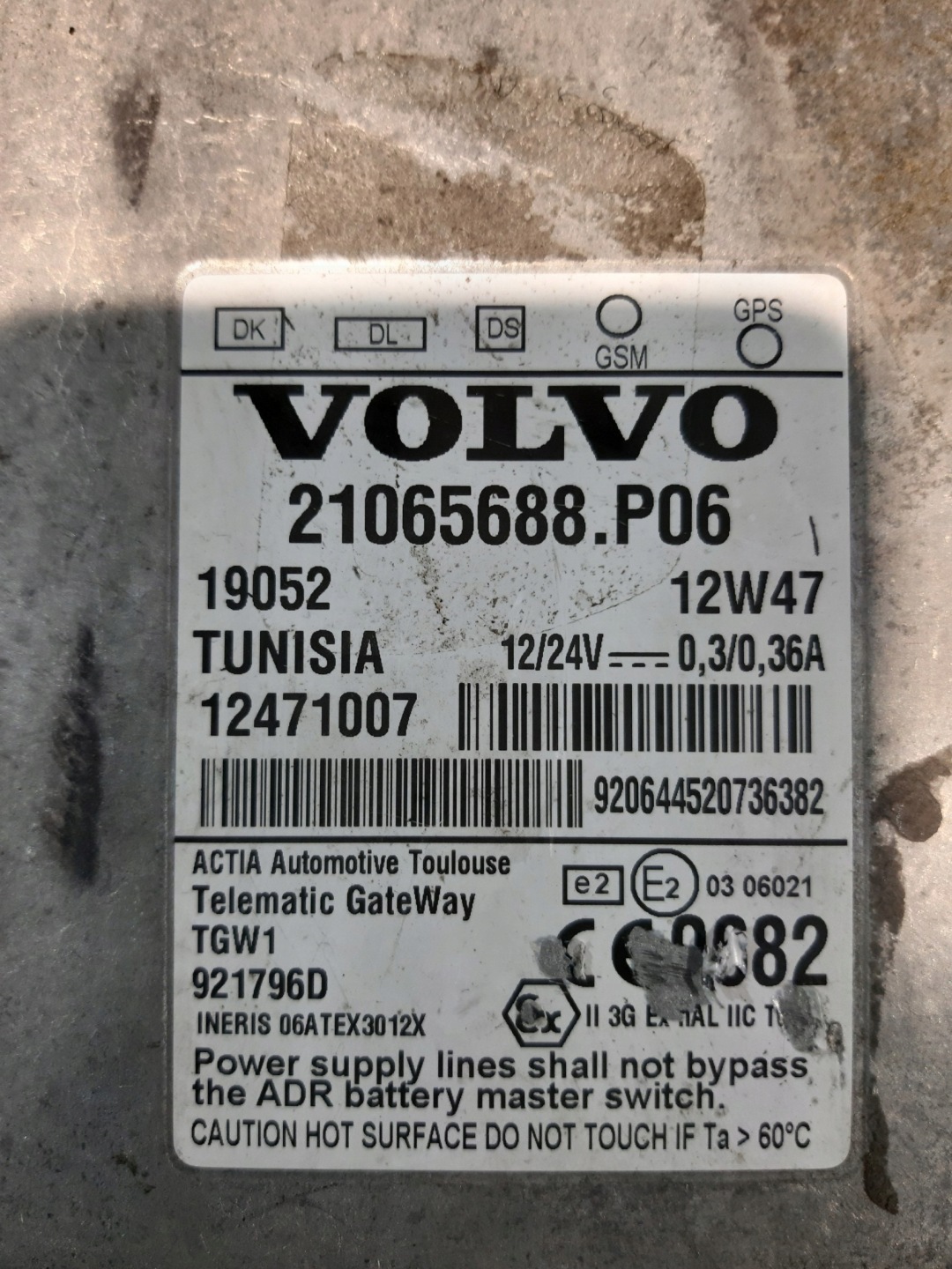 VOLVO control unit module 21065688 21065688.P6