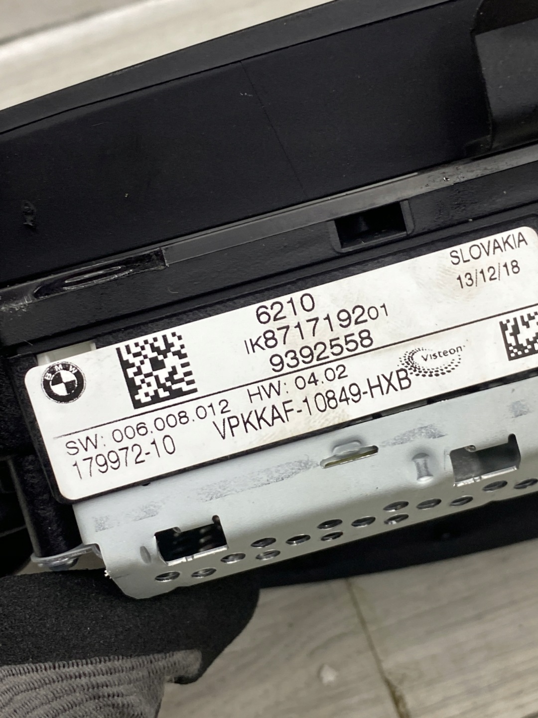 BMW X3 G01 dials dials LED 9392558