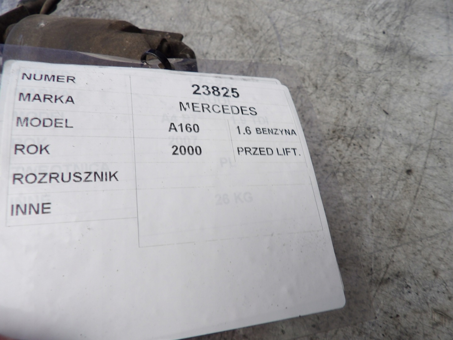 Mercedes A 140 1,6 starter 0051512101