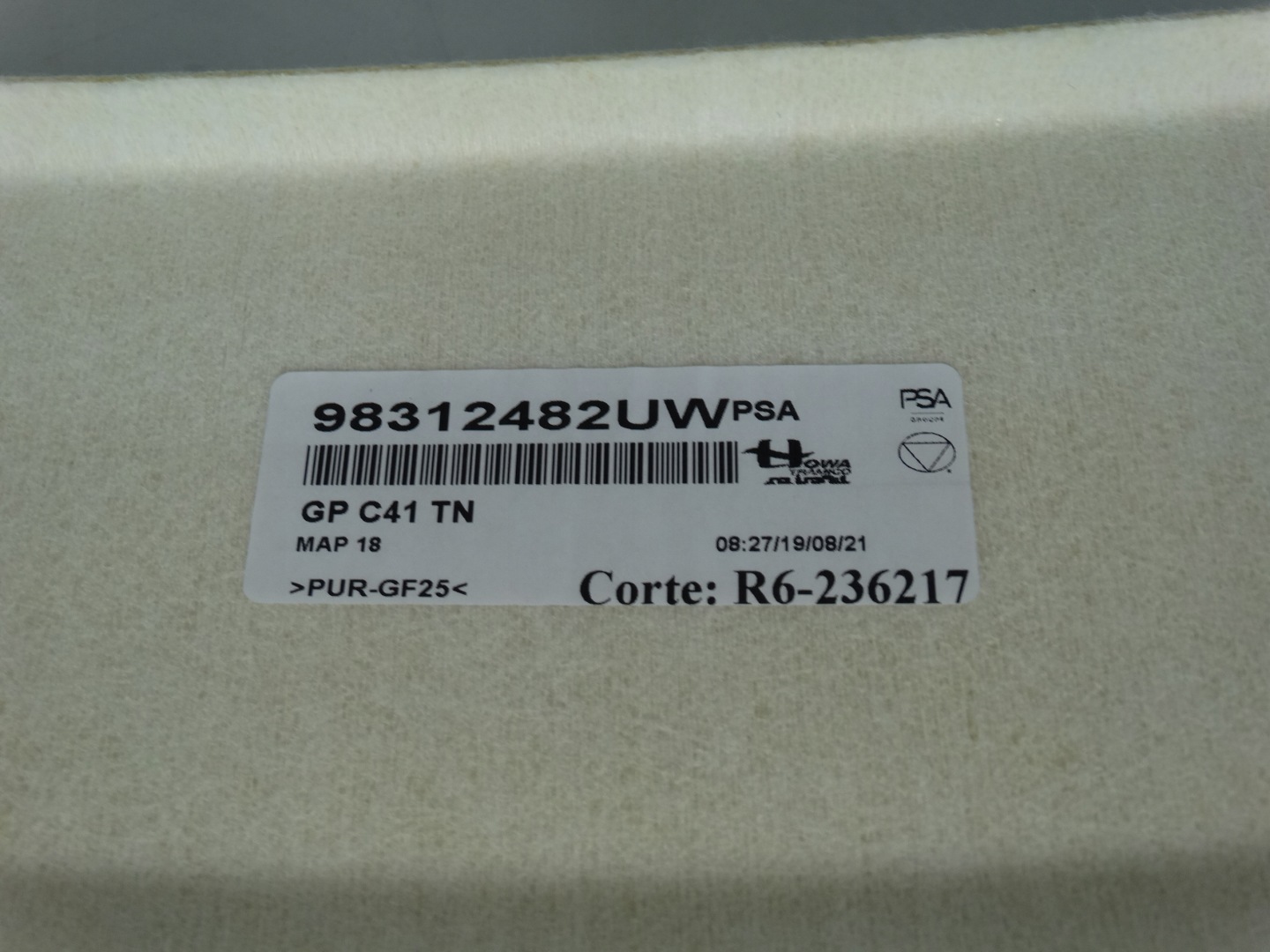 CIELO INTERNO CITROEN C4 III 98312482UW 2020R.- HB