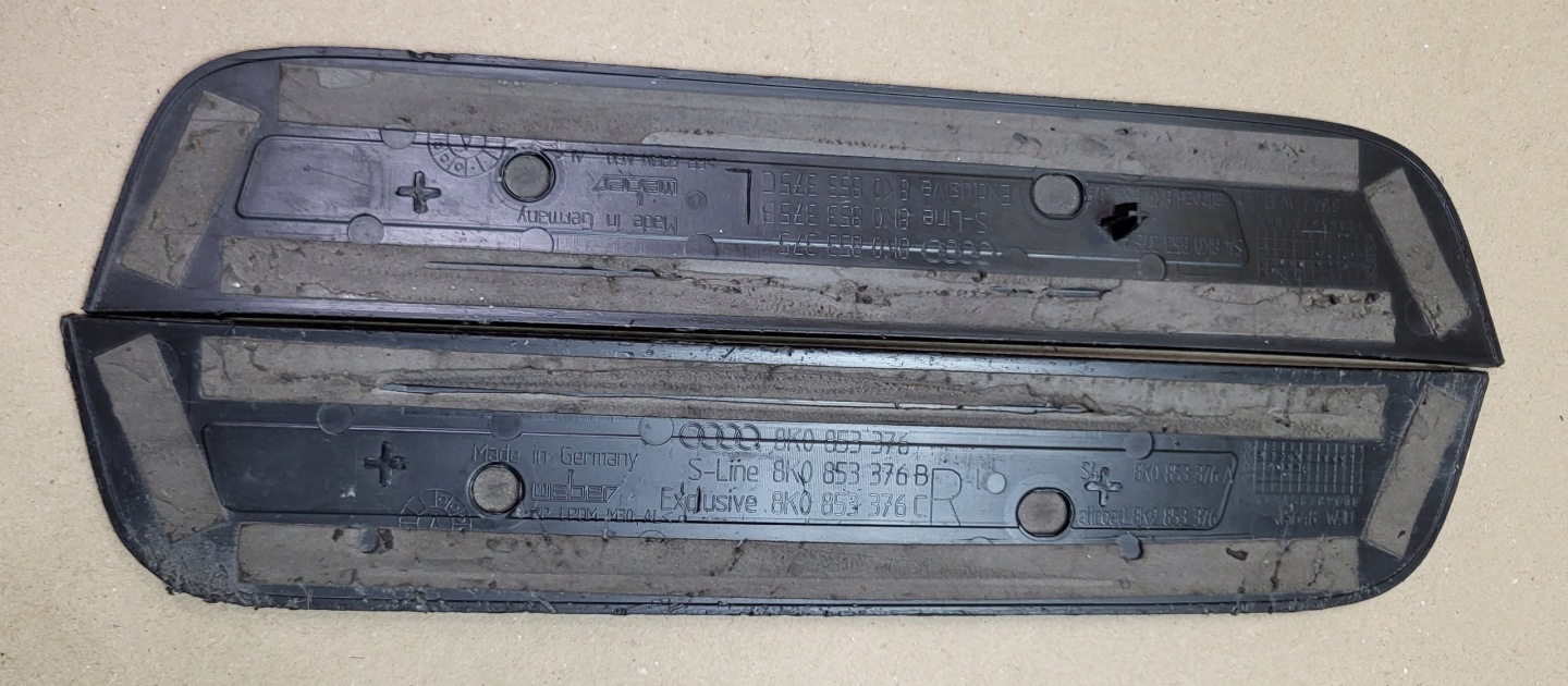 moulding cap threshold rear AUDI A4 B8 8K 8K0853376B 8K0853375C OE EU