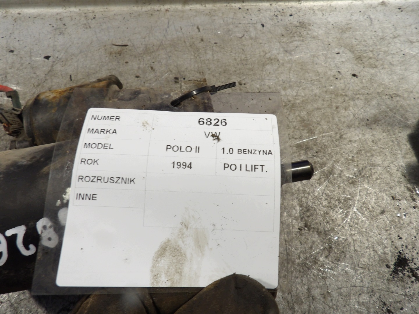 VW Polo II 1,0 anlasser starter