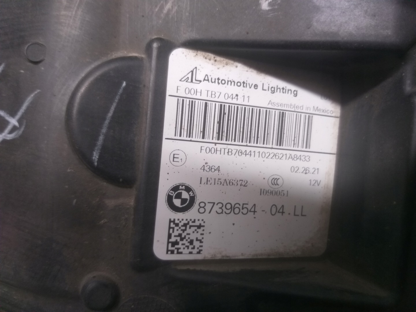 light front right BMW X3 G01 FULL LED ADAPTIVE 8739654-04