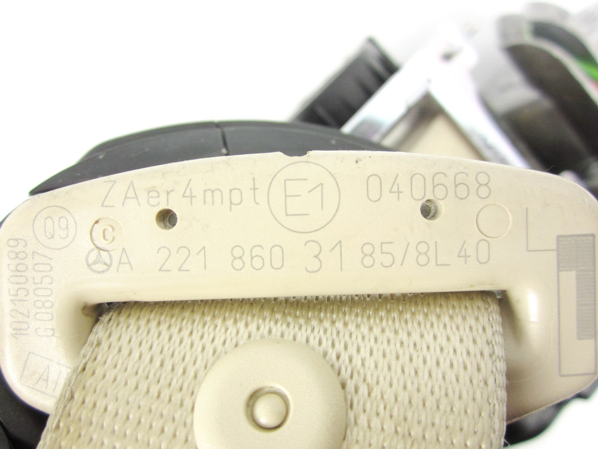 tension belt safety front left Mercedes W221