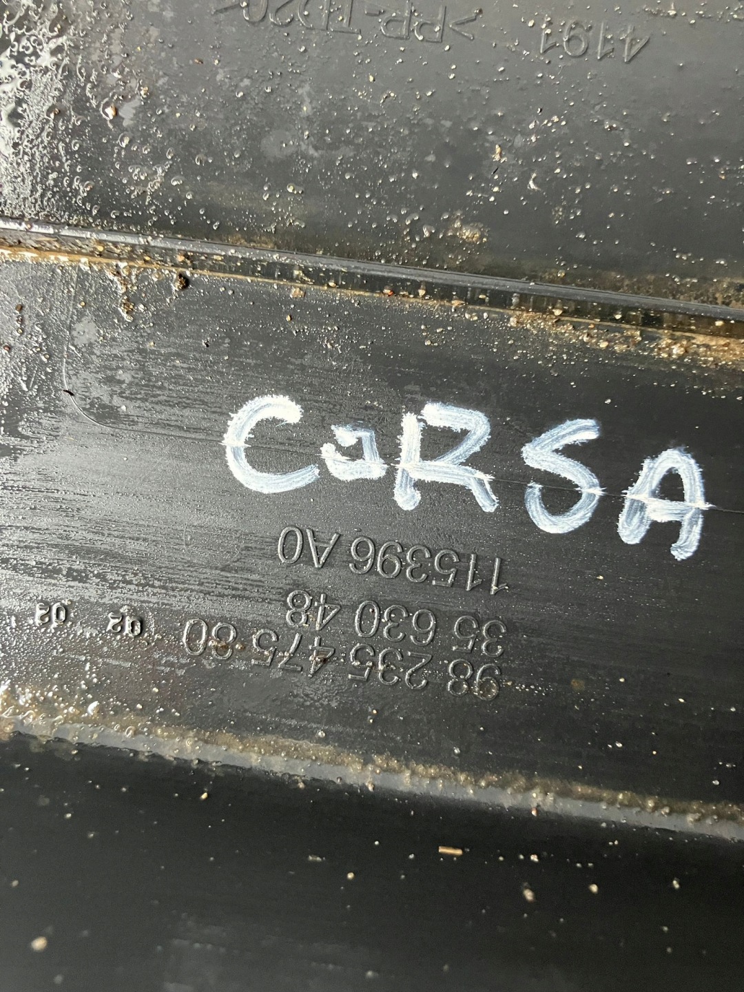 cover chassis right CORSA F 9823547580