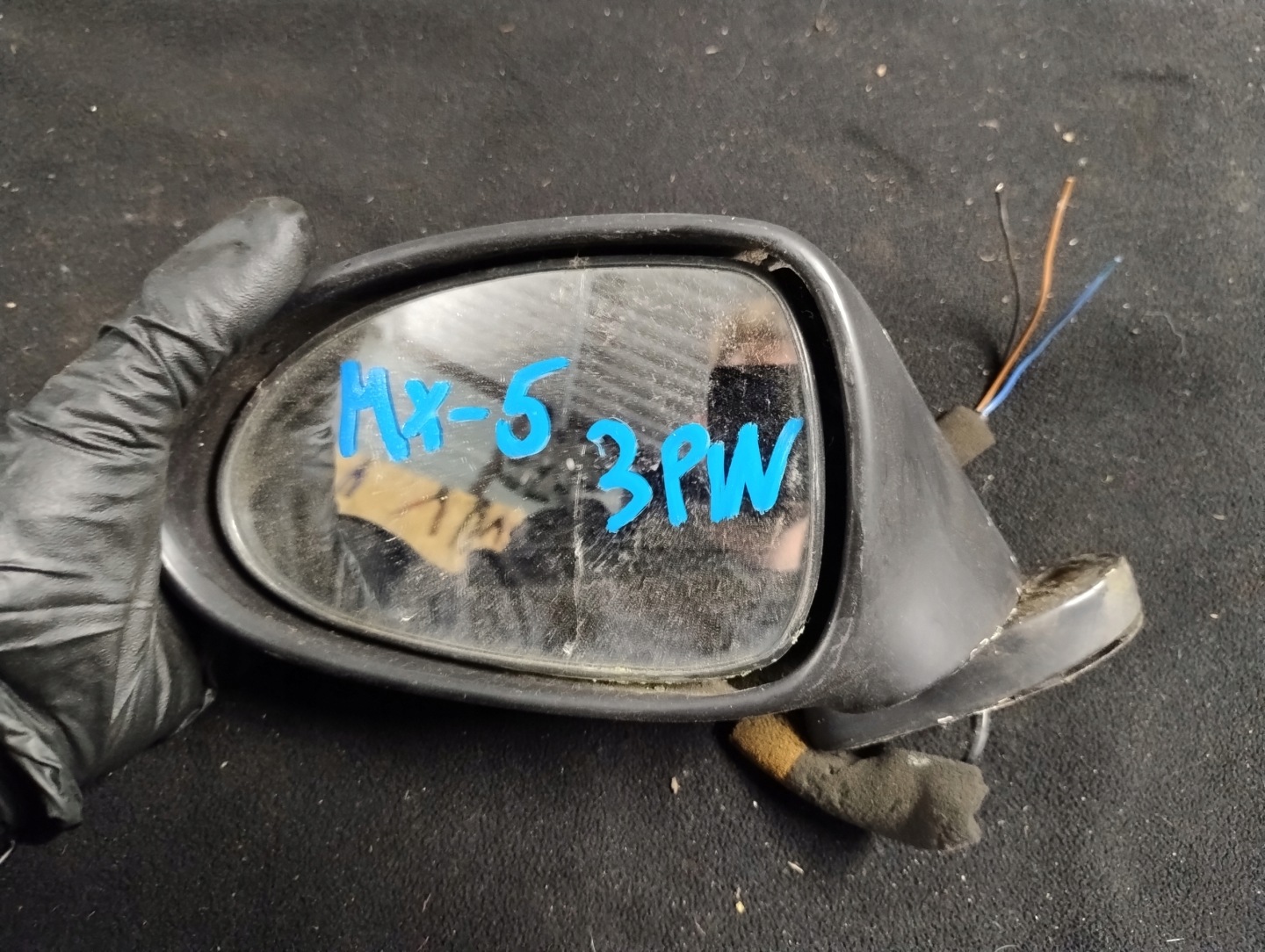 mirror left mazda mx-5 NB 3 pin europa