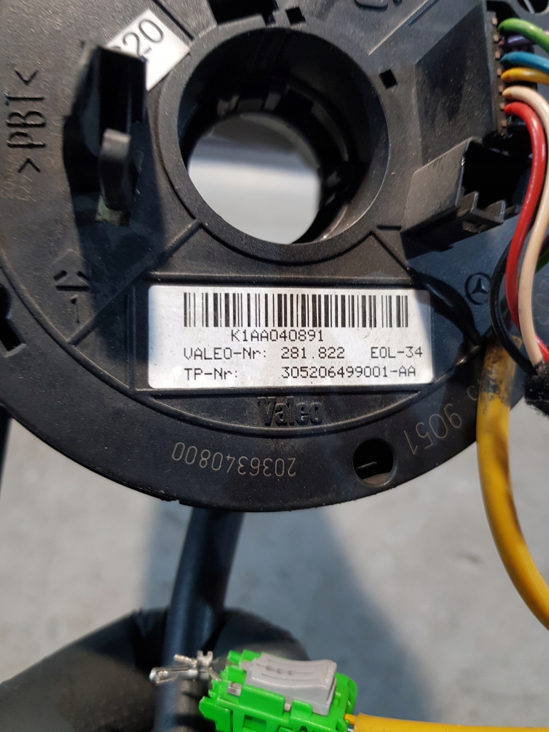 MERCEDES W203 light switch ring A2035401945