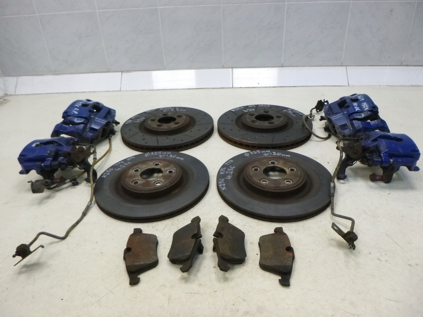 JAGUAR XF 4.2 SC discs brake calipers plates