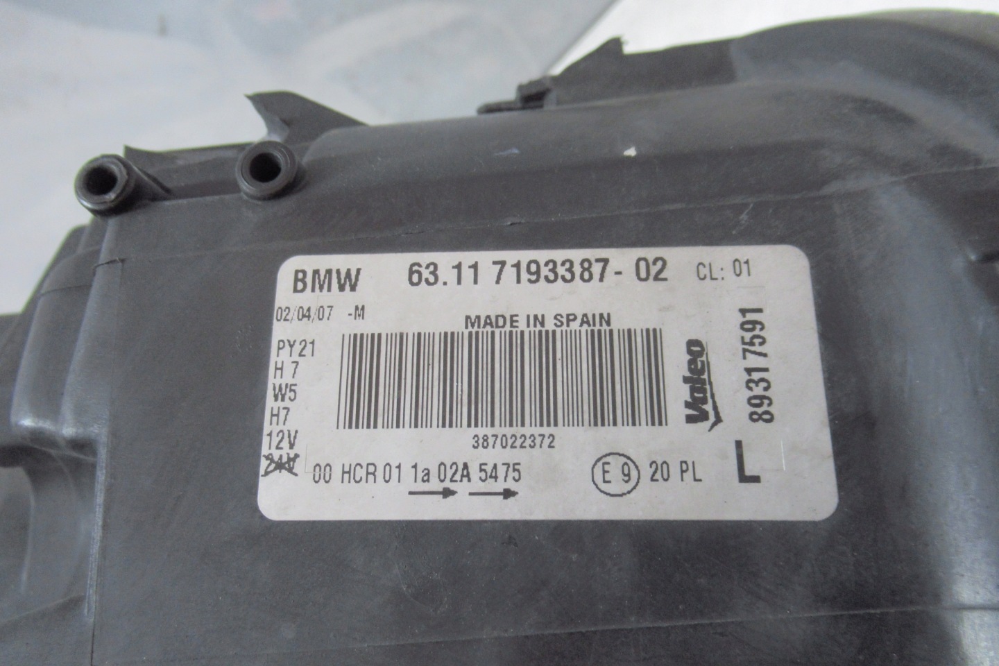 BMW E87 light left front 7193387 EUROPA