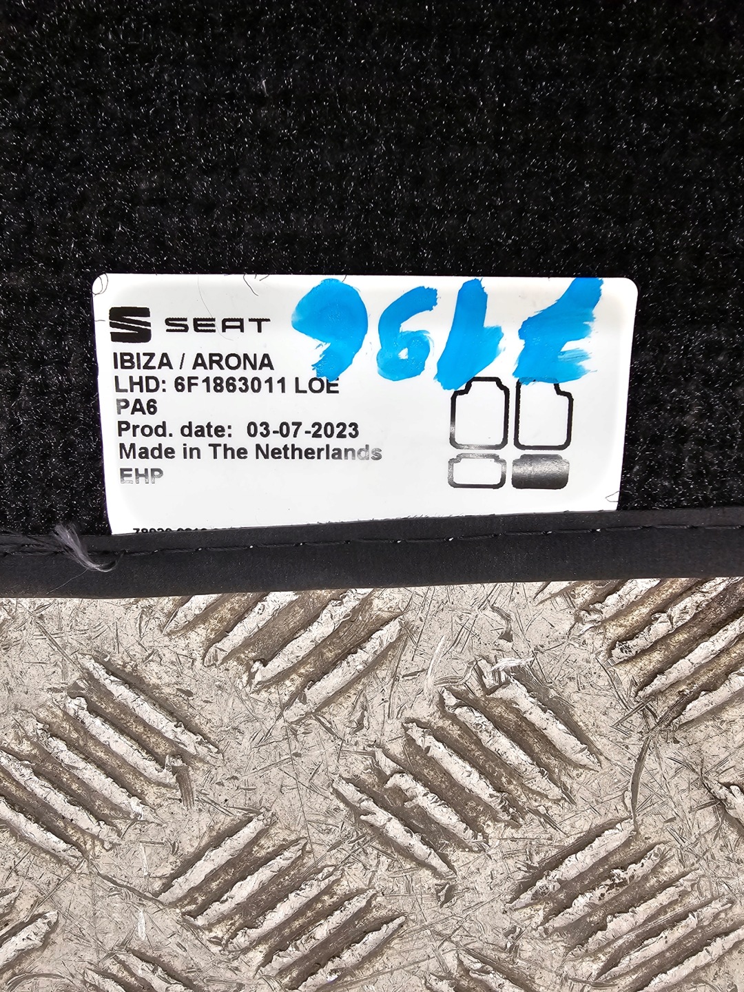 mats WELUROWE SEAT IBIZA 2017+ OE