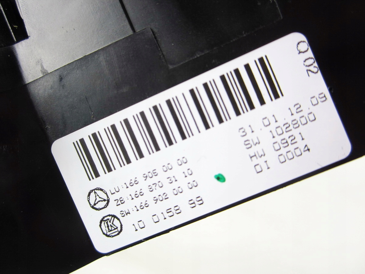 Panel szellőző klíma hátsó hátsó ülések Mercedes ML W166