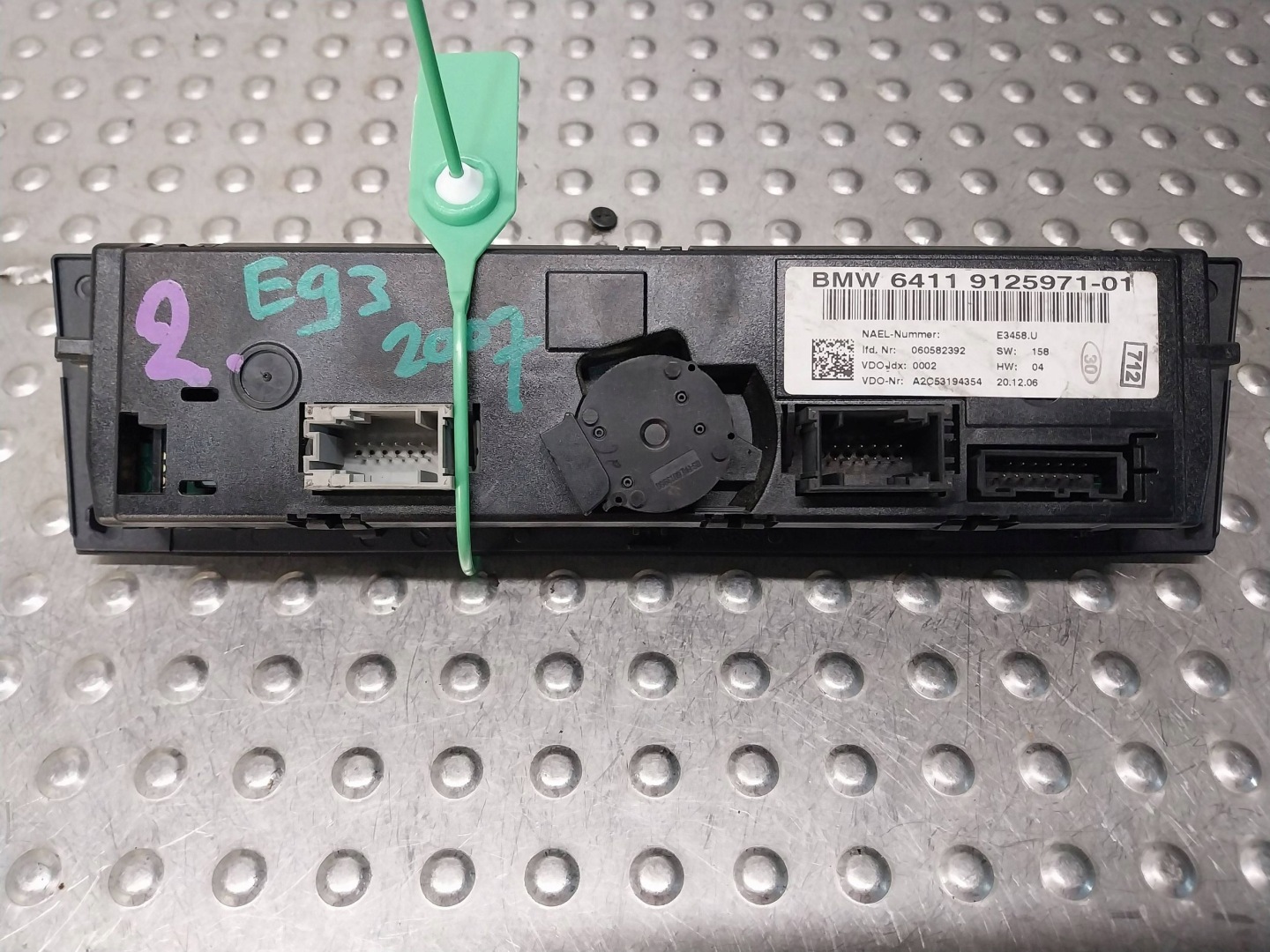 PANEL klími klimatizaci 9125971 BMW E92 E93