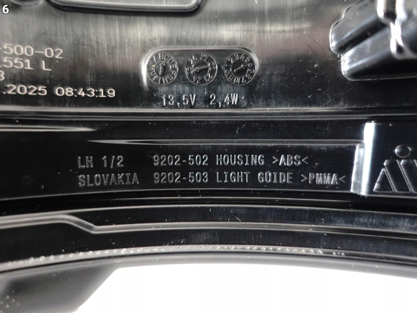 RANGE ROVER EVOQUE L551 VELAR L560 18- Blinkerleuchte LED W Spiegel links