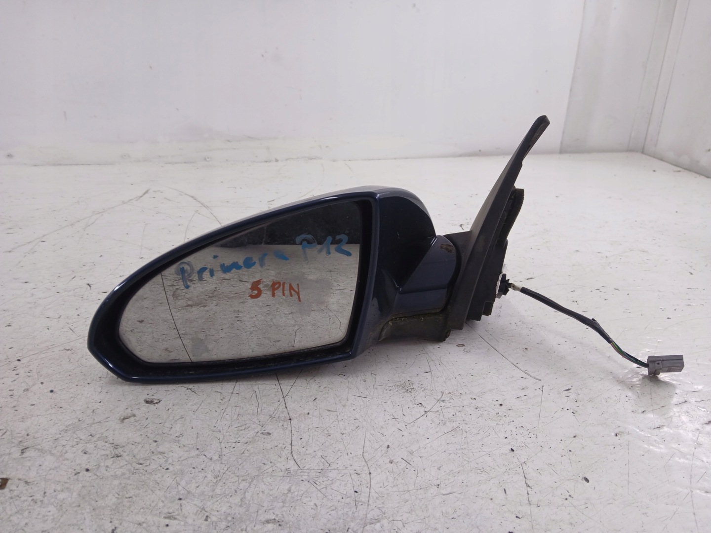 NISSAN PRIMERA P12 mirror left 5 PIN blue