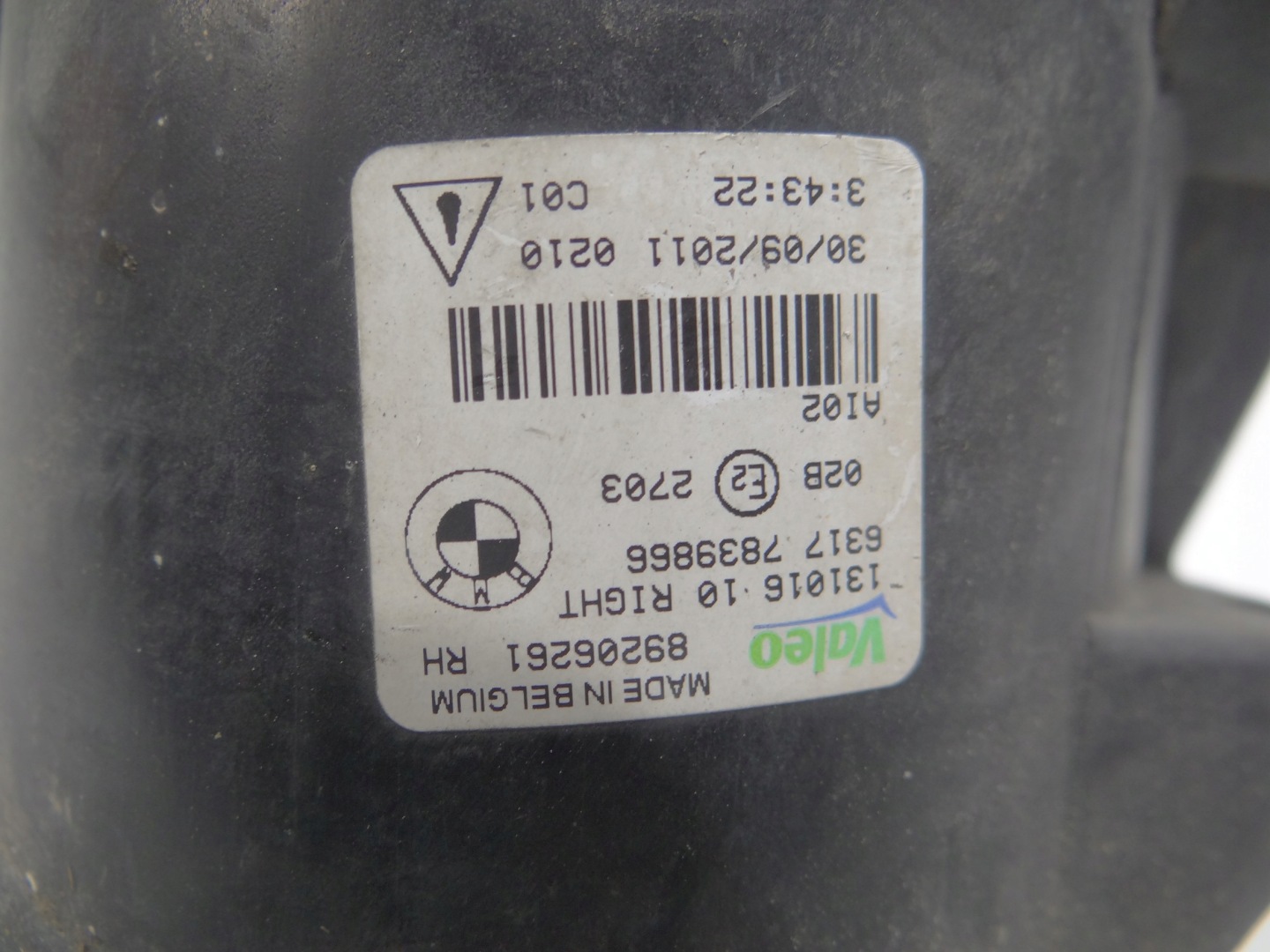 fog light right front BMW F10 OE 7839866