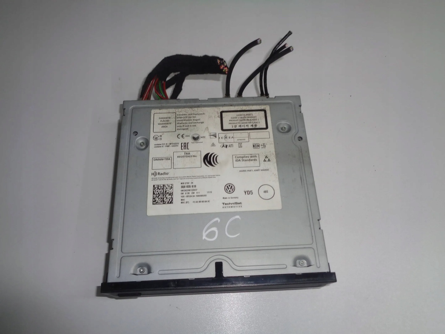 VW POLO 6C card reader SD MULTIMEDIA RADIO 14R