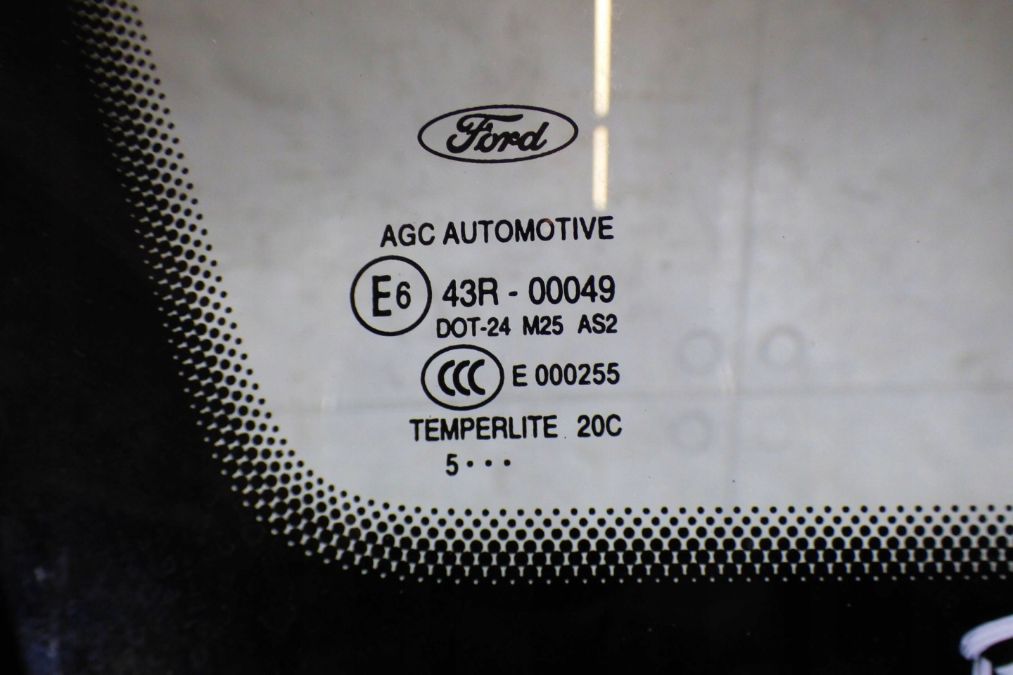 Ford Fiesta MK7 window bodywork right front st.BDB original 2015 ROK