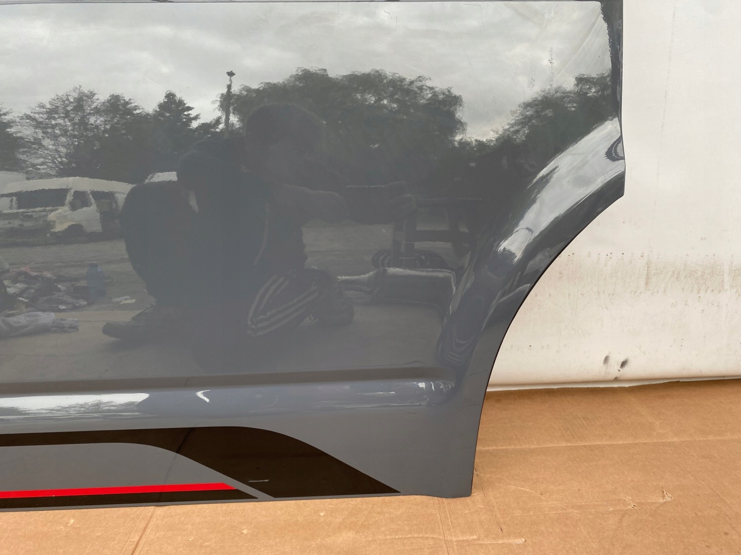 VW T6 TRANSPORTER MULTIVAN 15- door front right graphitic ORYGINALNE