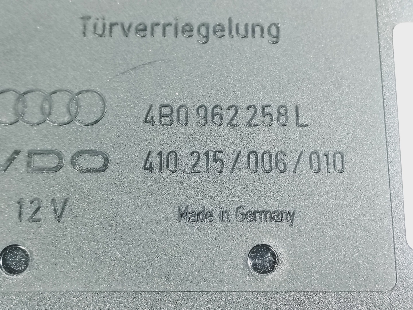 comfort control unit OE 4B0962258L Audi A6 C5 97-05