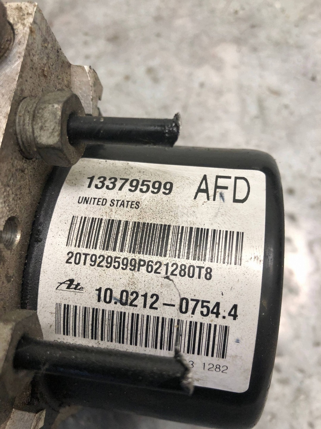pump ABS OPEL ASTRA J 13379599