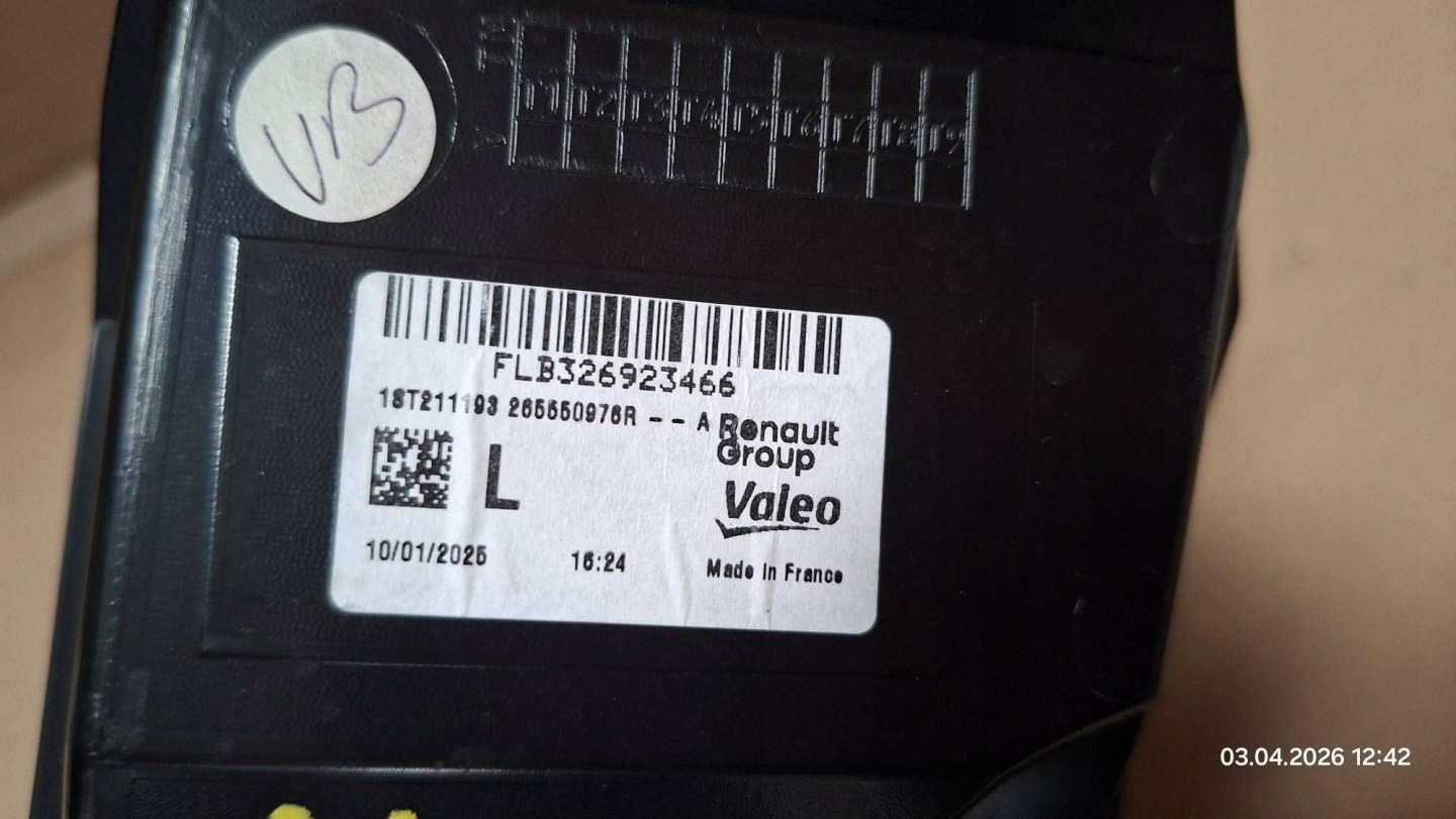 light rear rear part side left Renault 4 265550976R