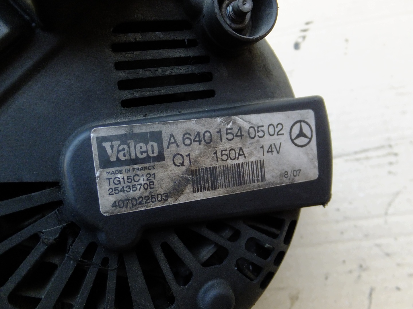 alternator mercedes w245 2,0 cdi A6401540502