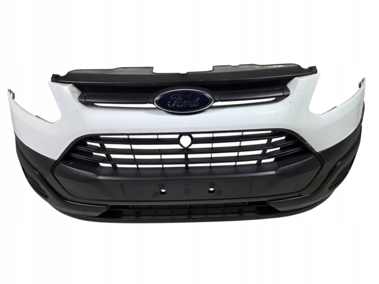 FORD TRANSIT CUSTOM 2013 bumper front front complete colour BIALY