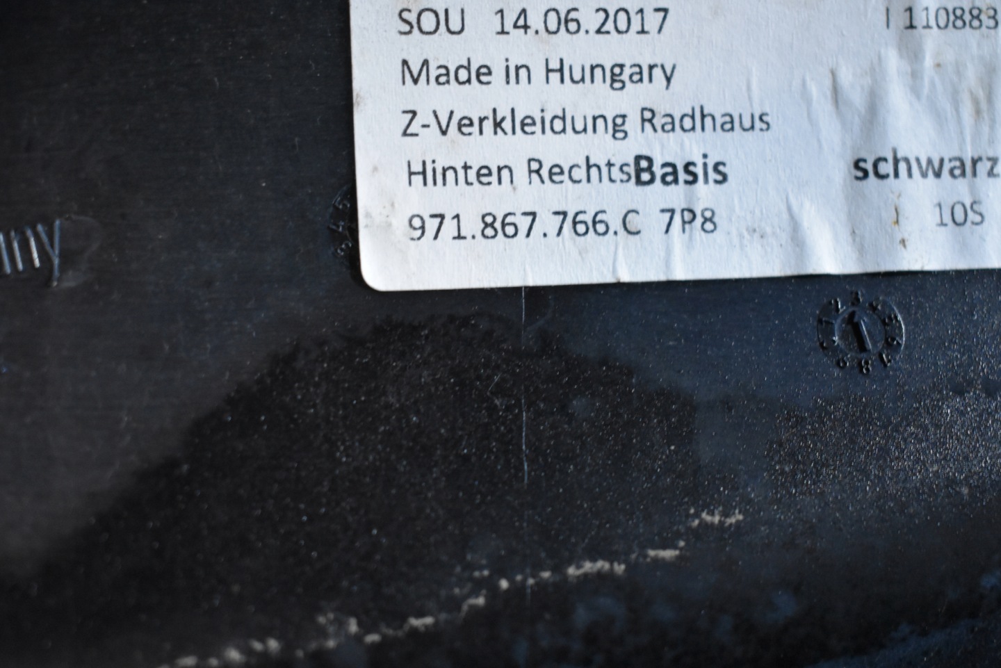 cover KANAPY rear right PORSCHE PANAMERA 971 1