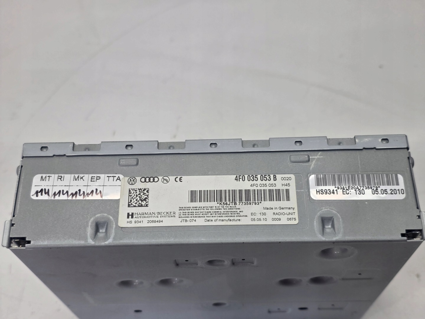 TUNER della radio modulo RADIA AUDI A4 A5 A6 4F0035053B Originale