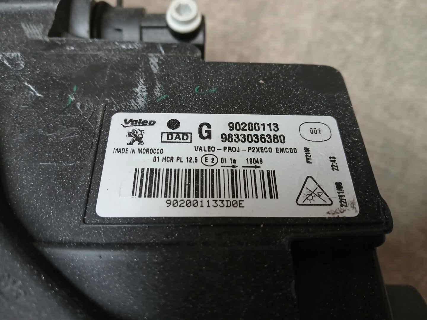 light front left PEUGEOT 208 II 2 19- FULL LED 9833036380